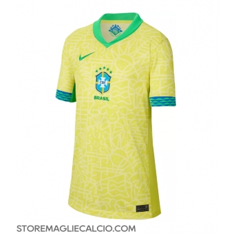 Brasile Maglia Gara Casa Repliche Copa America 2024 Donna